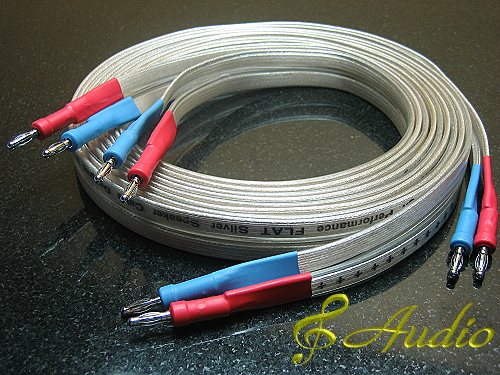 Reference Grade Silver Flat Ribbon Speaker Cable
